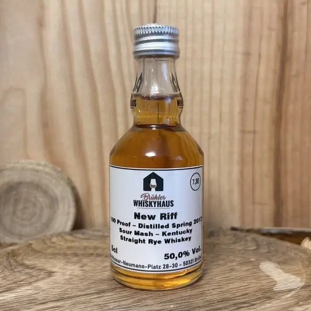 Mehr über den Artikel erfahren New Riff Rye: Rye Whiskey mit 100 % Roggen und 50 % Alkohol